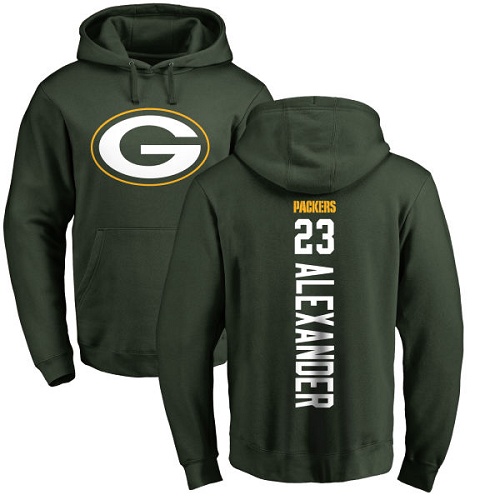 Men Green Bay Packers Green #23 Alexander Jaire Backer Nike NFL Pullover Hoodie Sweatshirts->nfl t-shirts->Sports Accessory